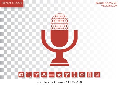 Microphone icon vector illustration eps10.