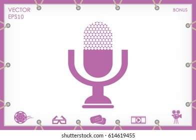 Microphone icon vector illustration eps10.