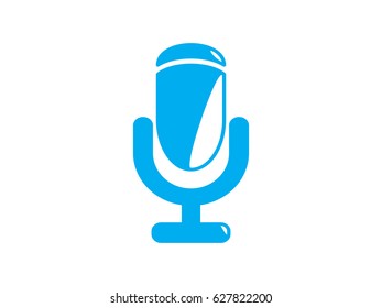 microphone icon, vector illustration eps10
