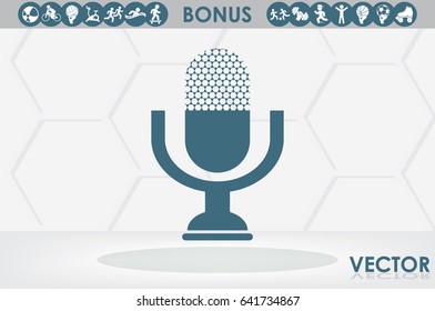 Microphone icon vector illustration eps10.