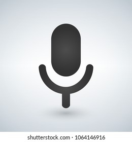 Microphone icon. Vector illustration isolated on modern background.