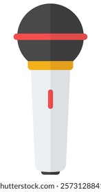 Microphone icon vector illustration isolated on white background.