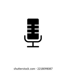 Mikrofon-Symbol, Vektorgrafik. Karaoke-Zeichen und -Symbol