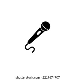 Microphone icon vector illustration. karaoke sign and symbol