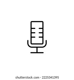 Microphone icon vector illustration. karaoke sign and symbol