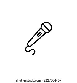 Microphone icon vector illustration. karaoke sign and symbol