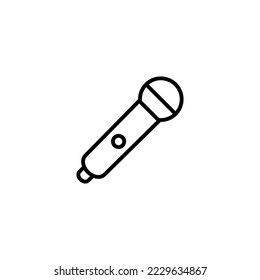 Mikrofon-Symbol, Vektorgrafik. Karaoke-Zeichen und -Symbol