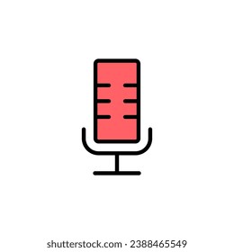 Microphone icon vector illustration. karaoke sign and symbol