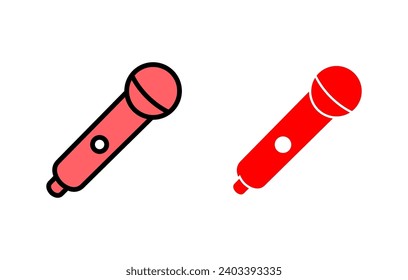 Microphone icon vector illustration. karaoke sign and symbol