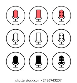Mikrofon-Symbol Vektor-Illustration. Karaoke-Zeichen und Symbol