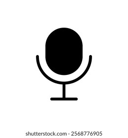 Microphone icon vector illustration. karaoke sign and symbol