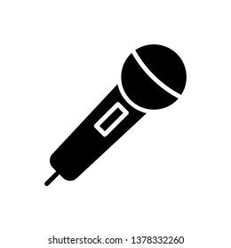 Vorlage für das Mikrofon-Symbol für Vektorgrafik-Logo