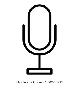 microphone icon vector illustration logo template for many purpose. Isolated on white background.