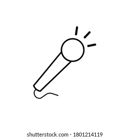microphone icon vector illustration logo template 