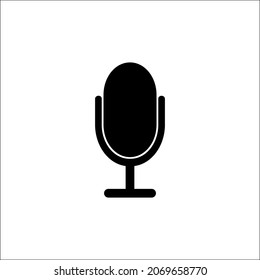 microphone icon vector illustration logo template for many purpose. Isolated on white background.