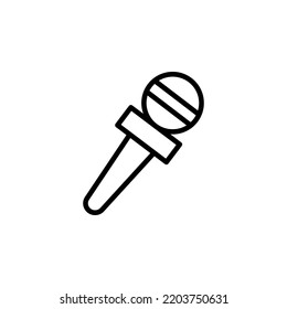 Microphone icon vector illustration logo template for many purpose. Isolated on white background