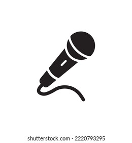 microphone Icon Vector Illustration Logo Template