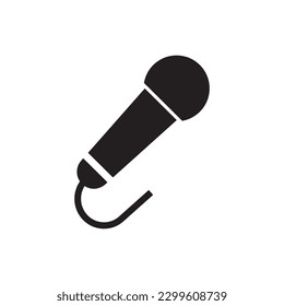 microphone icon vector illustration logo design