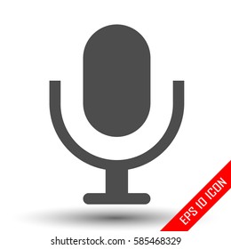 Microphone icon. Microphone vector illustration. Logo of microphone.