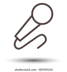 Microphone icon. Microphone vector illustration. Logo of microphone.