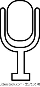 Microphone icon vector illustration on white background..eps
