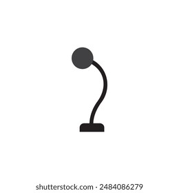 Microphone icon vector illustration on white background