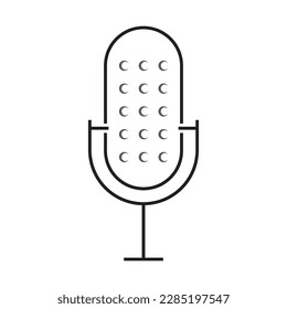 Microphone icon vector illustration simple design