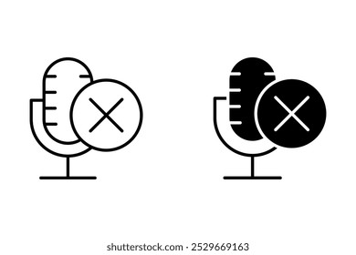 Vektorgrafik des Mikrofonsymbols. Klangkonzept. Website-Symbol-Illustration.Einfache Vektorgrafik.