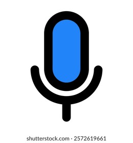 microphone icon vector illustration style