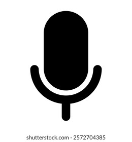 microphone icon vector illustration style