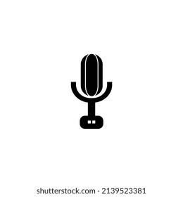 Ilustración vectorial de íconos de micrófono, adecuada para símbolos, logos, iconos, folletos, carteles, mascotas, etc.