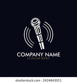 Microphone icon vector illustration, suitable for symbols, logos, icons, brochures, posters, mascots, etc.