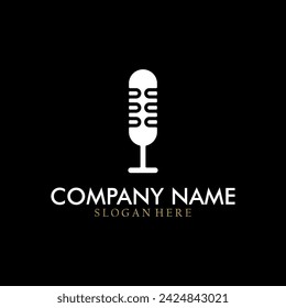 Microphone icon vector illustration, suitable for symbols, logos, icons, brochures, posters, mascots, etc.