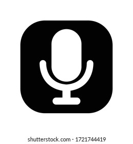 Microphone icon vector illustration symbol