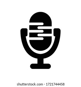 Microphone icon vector illustration symbol