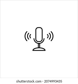 Microphone icon vector illustration symbol