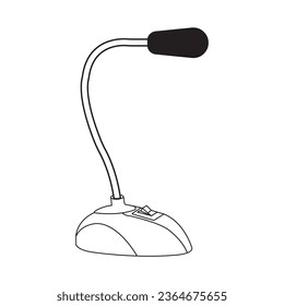 Microphone icon vector illustration symbol design