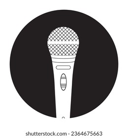 Microphone icon vector illustration symbol design