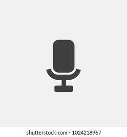 microphone icon vector illustration. voice icon vector