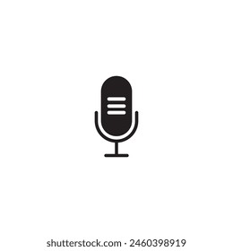 Mikrofon-Symbol Vektorgrafik Illustration Logo Design