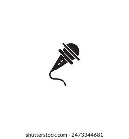 icono de micrófono ilustración de Vector diseño de logotipo