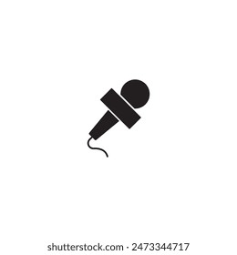 microphone icon vector ilustration logo design