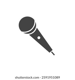 Microphone Icon Vector isolate on White 