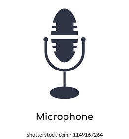 Microphone icon vector isolated on white background for your web and mobile app design, Microphone logo concept