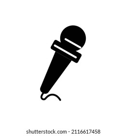 microphone icon vector isolated on white background 