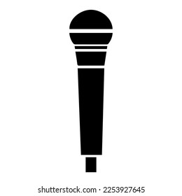 microphone icon vector isolated on background