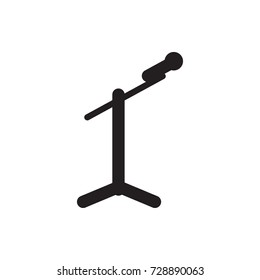 microphone icon vector isolated on white background