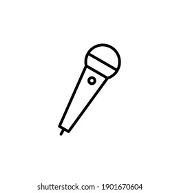 vector de icono de micrófono. vector de icono de karaoke