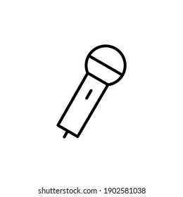 vector de icono de micrófono. vector de icono de karaoke