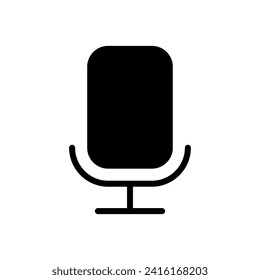vector de icono de micrófono. vector de icono de karaoke
